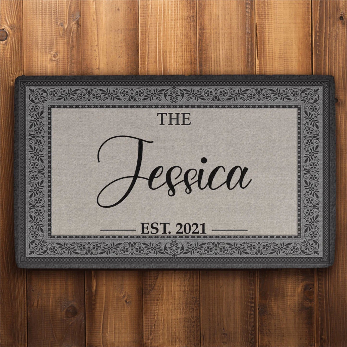 Personalized Elegant Monogram Doormats