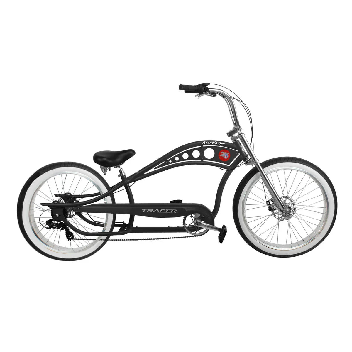Tracer Arcadia GT7 26” Chopper Cruiser Stretch Bike 7 Speed