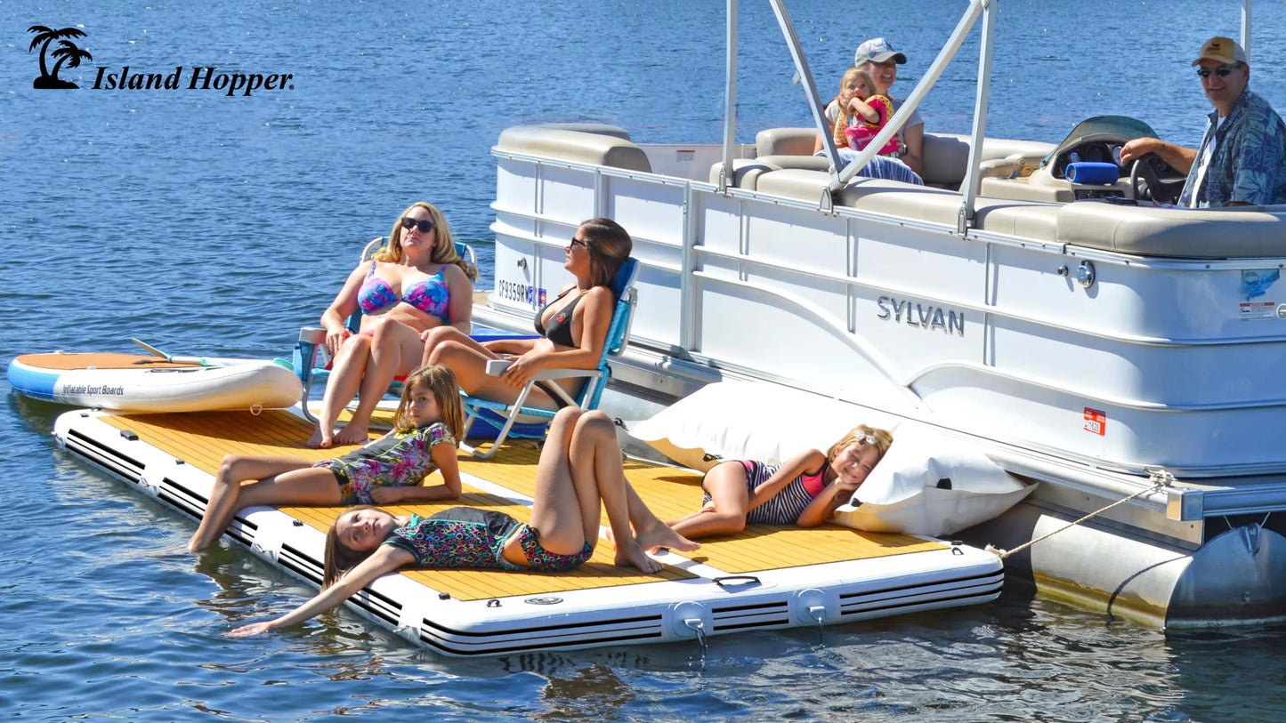 Island Hopper Elite Class Patio Dock 15′ Floating Platform