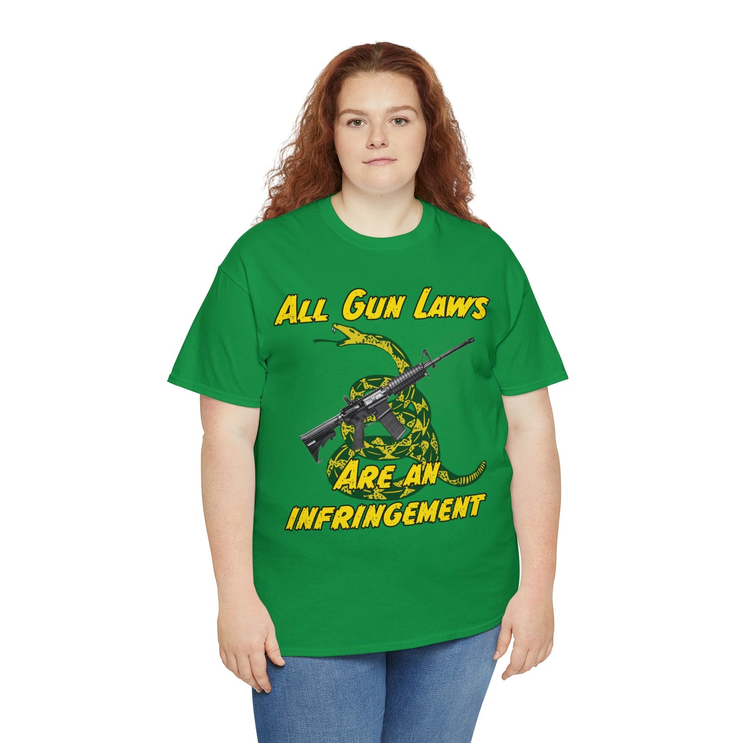 All Gun Laws Are Infringements AR15 Gadsden T-Shirt