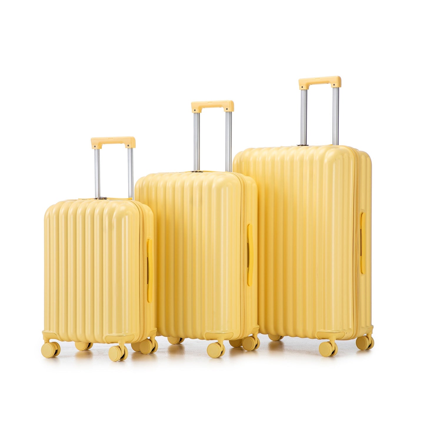 20/24/28 ABS Spinner Wheel Luggage Set with USB Port & Cup Holder