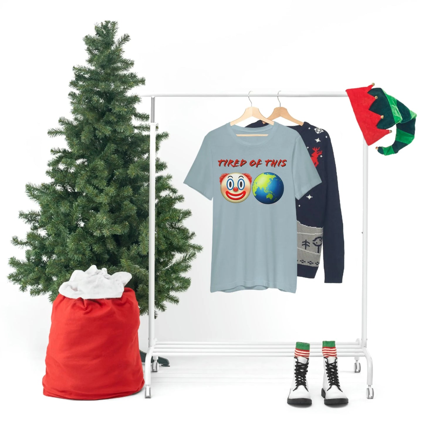 Tired Of This Clown World Emoji T-Shirt