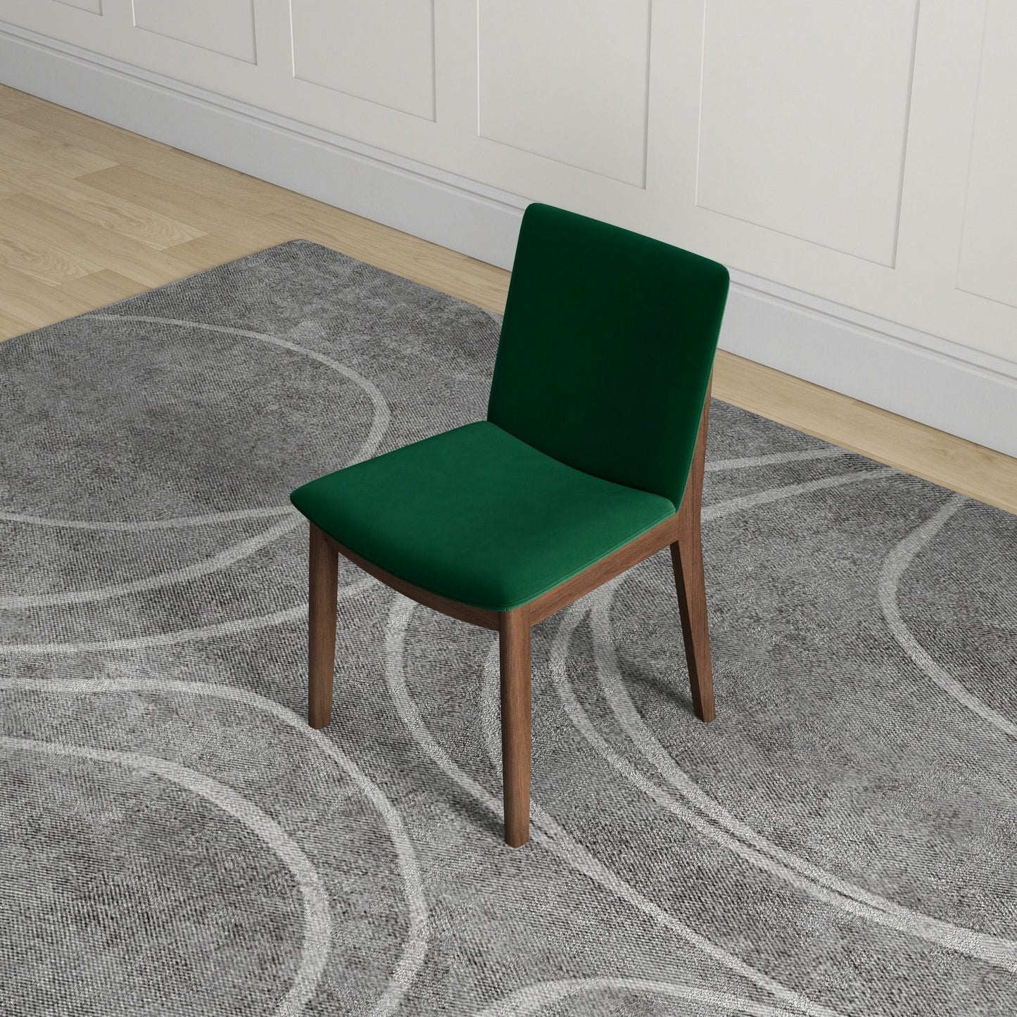 Laura - Mid-Century Modern Solid Wood Dining Chair (Set of 2)