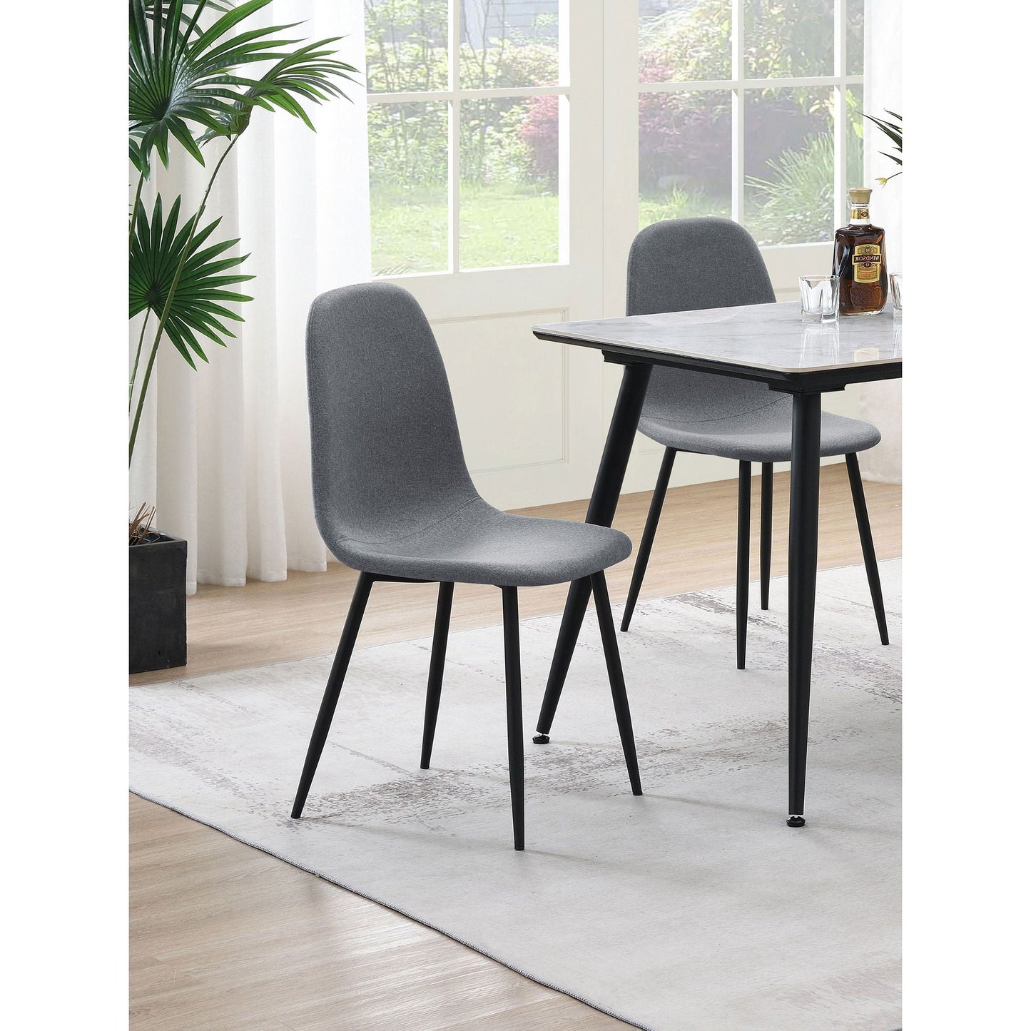 Jazmine - Upholstered Dining Chair (Set of 4) - Gray