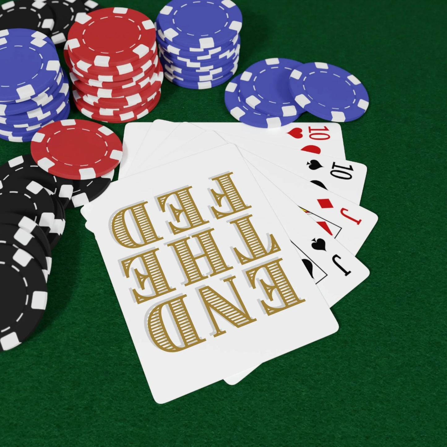 End The Fed Custom Poker Cards - 4LibertyShop.com