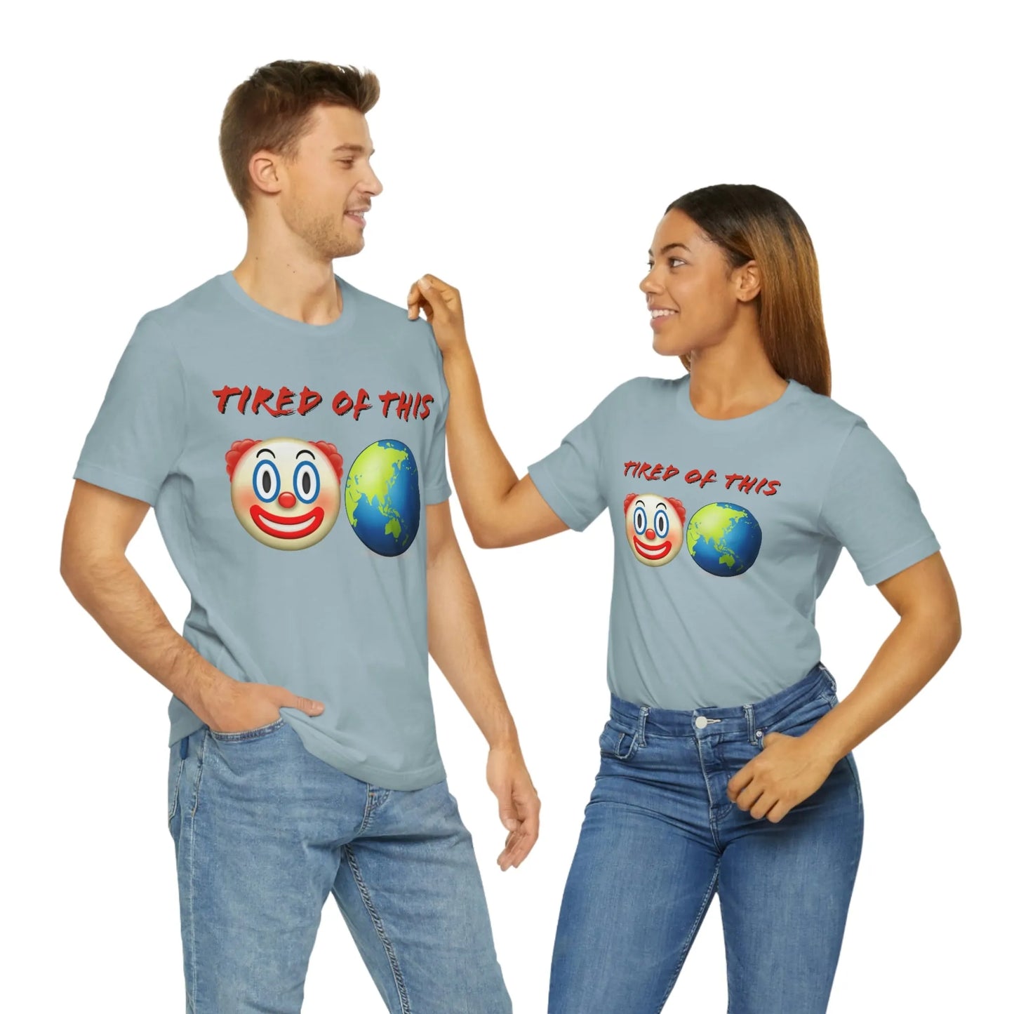Tired Of This Clown World Emoji T-Shirt