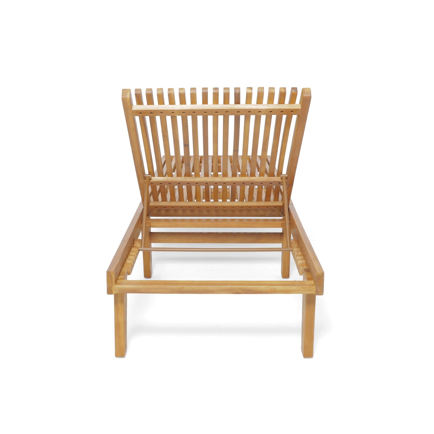 Nadine Stylish Chaise Lounge Chair - Teak