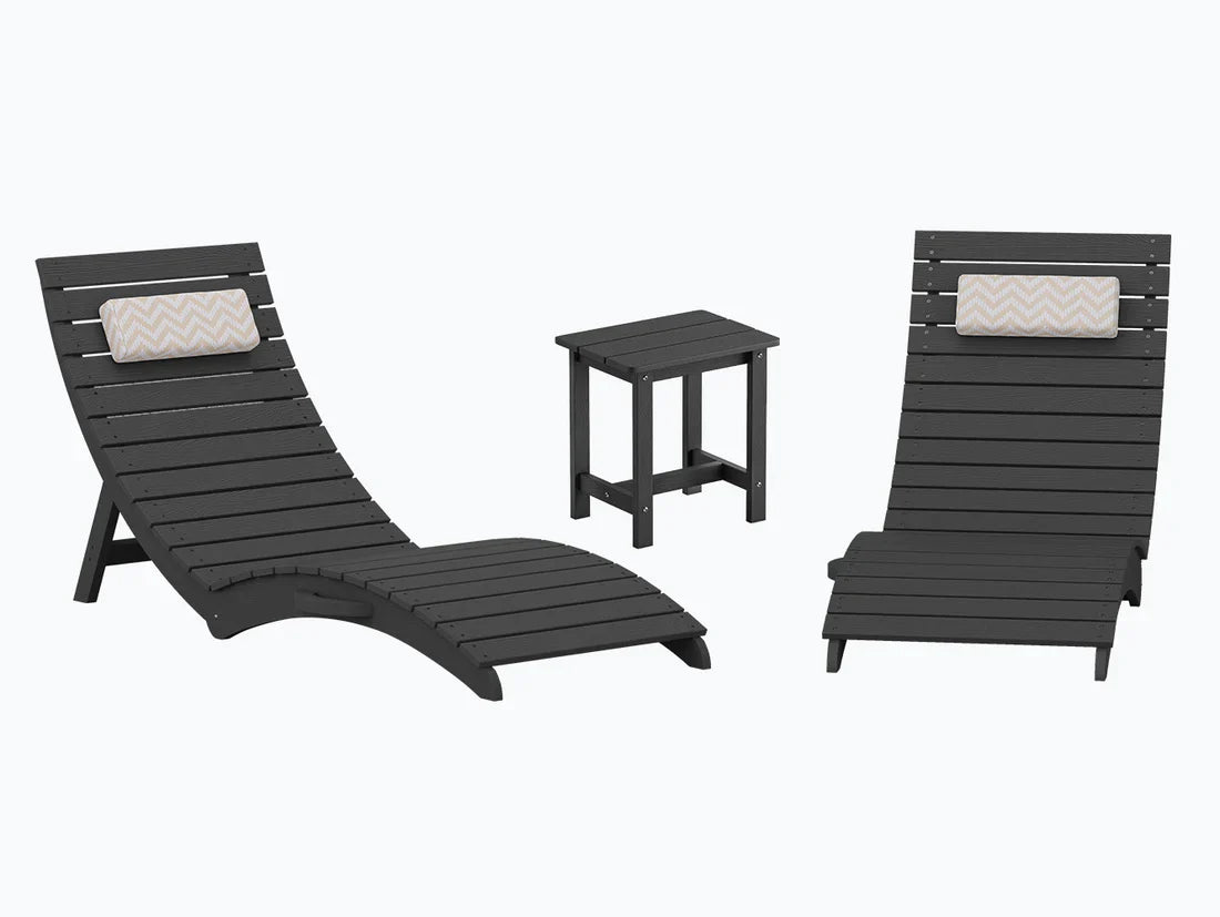 AquaCurve™ AquaWave Pre-Assembled Folding Pool Lounge Chair for Tanning Ledge