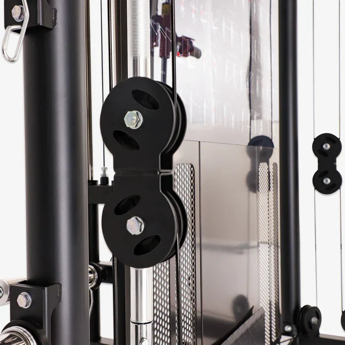 Altas Strength Multi-Function Smith Machine Black And Red 2000LBs Workout Light Commercial Fitness Equipment AL-3000Y