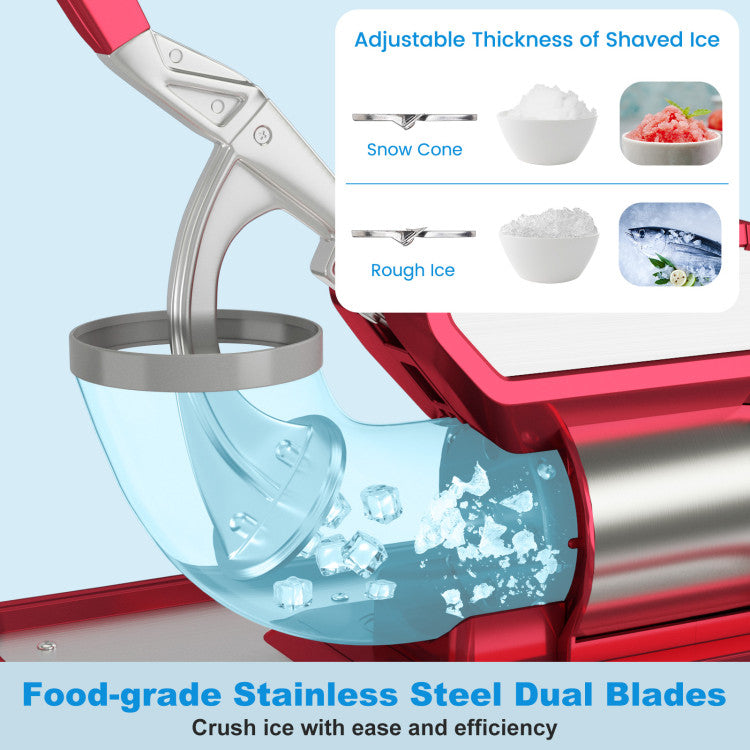 300W Commercial Ice Crusher with Dual Blades