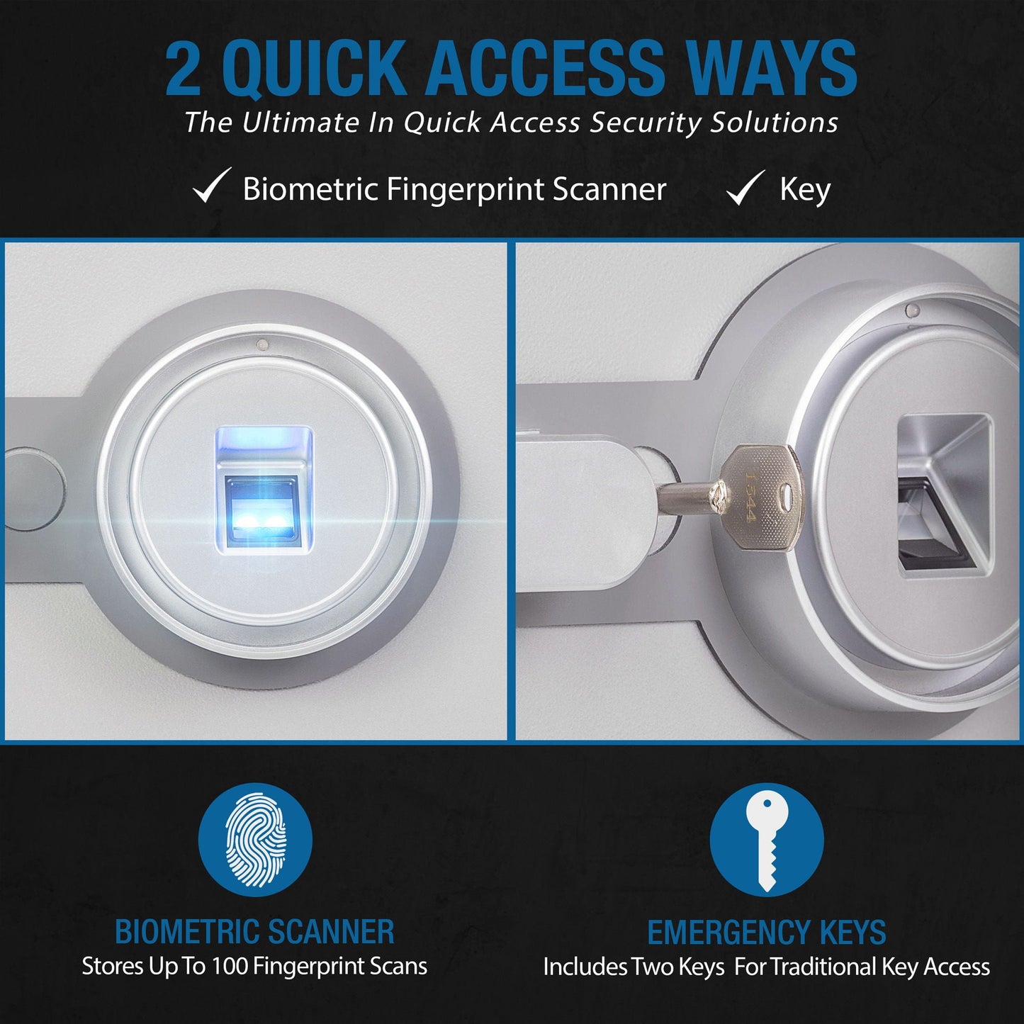 Biometric Fireproof Protection Safe