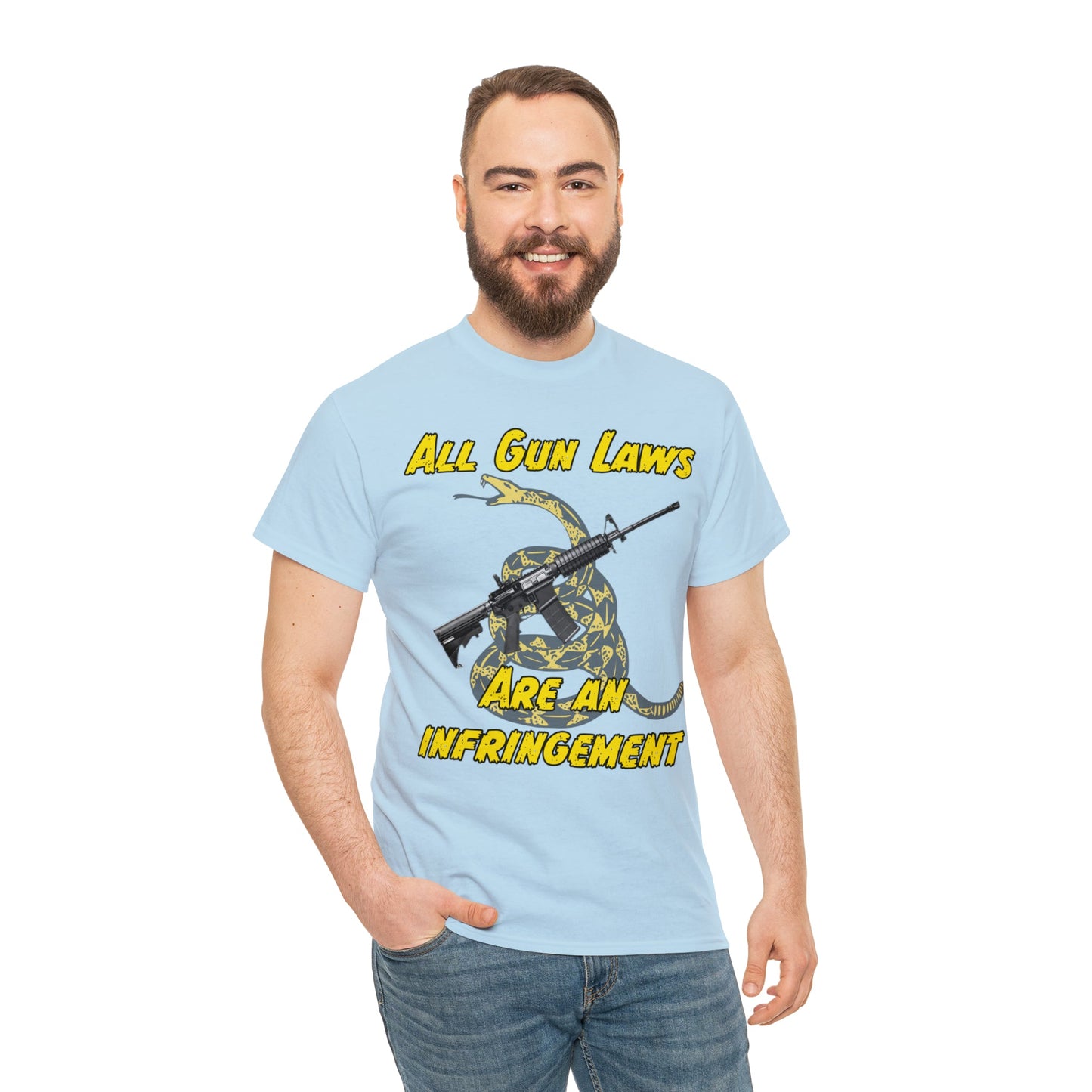 All Gun Laws Are Infringements AR15 Gadsden T-Shirt