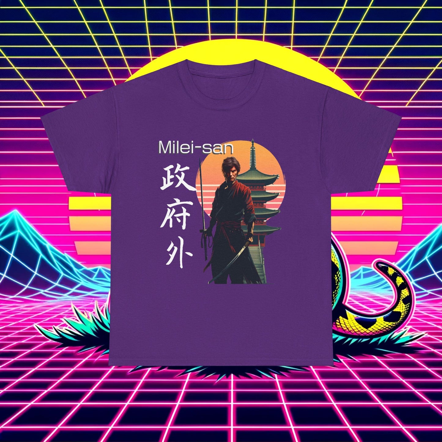 Shogun of Liberty: Milei-San Samurai Shirt - 4LibertyShop.com
