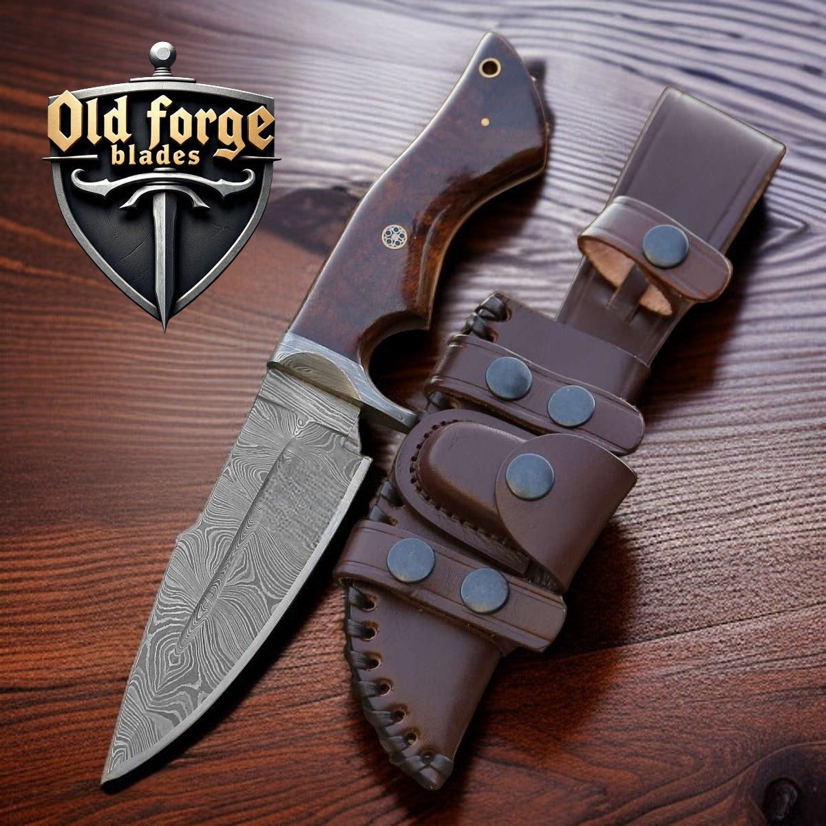 Premium Walnut Handle Domestic Knife – Hunting & Camping