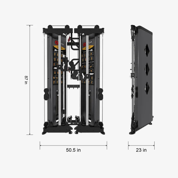 Folding Home Gym Smith Machine With Pulley System Gym Squat Rack AL-3101
