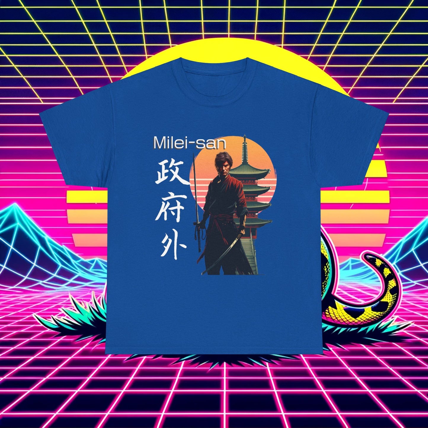 Shogun of Liberty: Milei-San Samurai Shirt - 4LibertyShop.com
