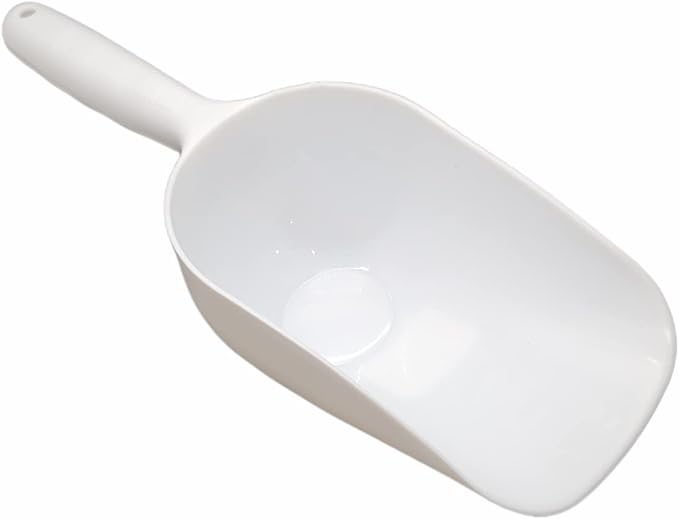 Jumbo Plastic Scoop - 12" Large Food Scoop for Flour, Sugar, Cereal, Pet Food, Gardening