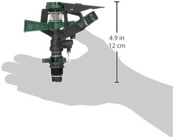 Orbit 3 Pack 1/2 Inch Plastic Impact Sprinkler Head for Lawn Watering