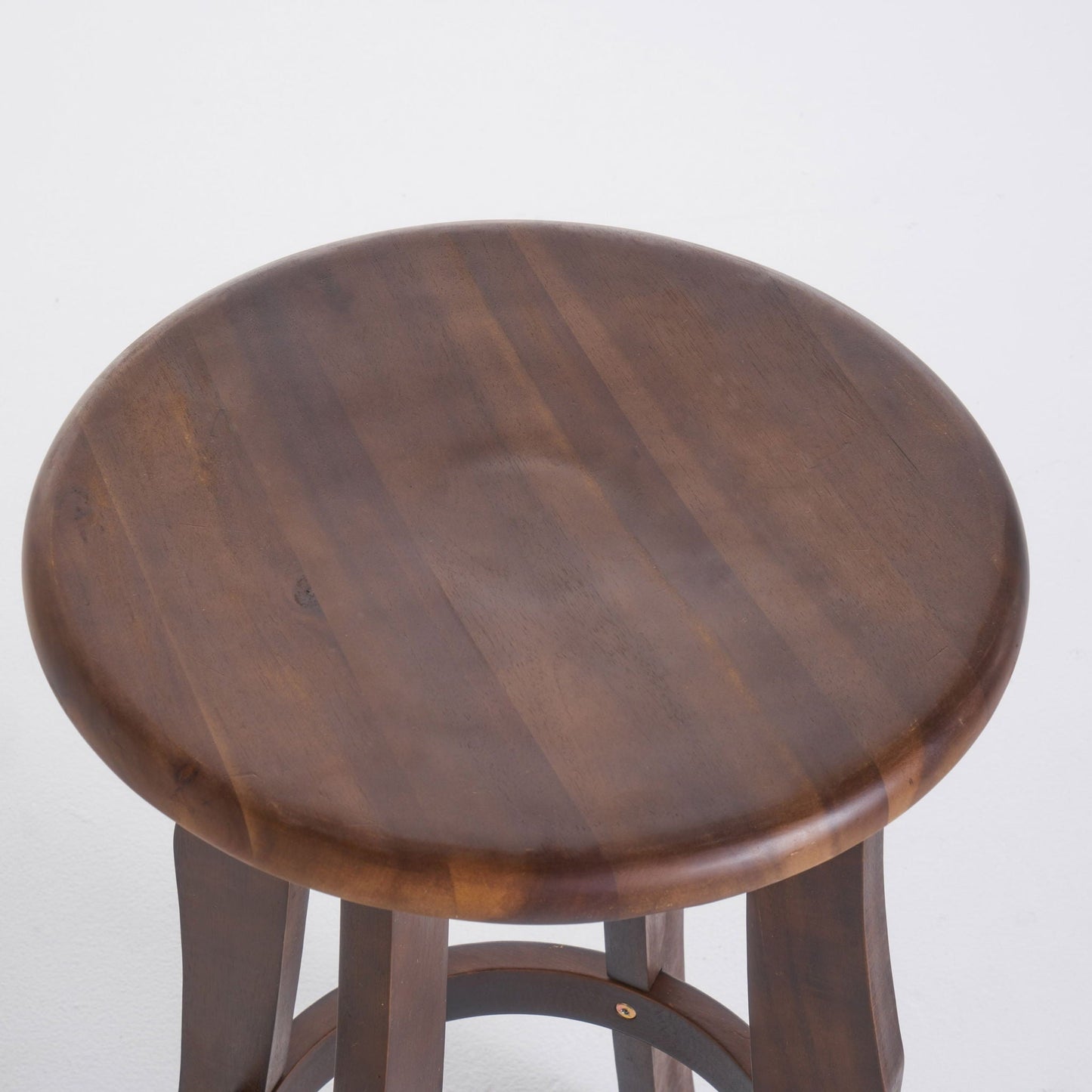 Primrose Outdoor Acacia Wood Barstools With Foot Rest (Set of 2) - Dark Brown