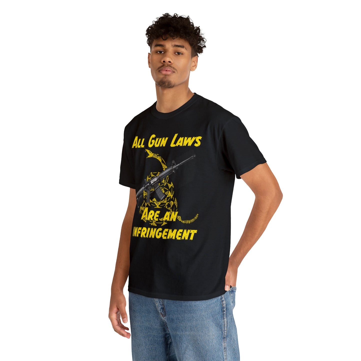 All Gun Laws Are Infringements AR15 Gadsden T-Shirt