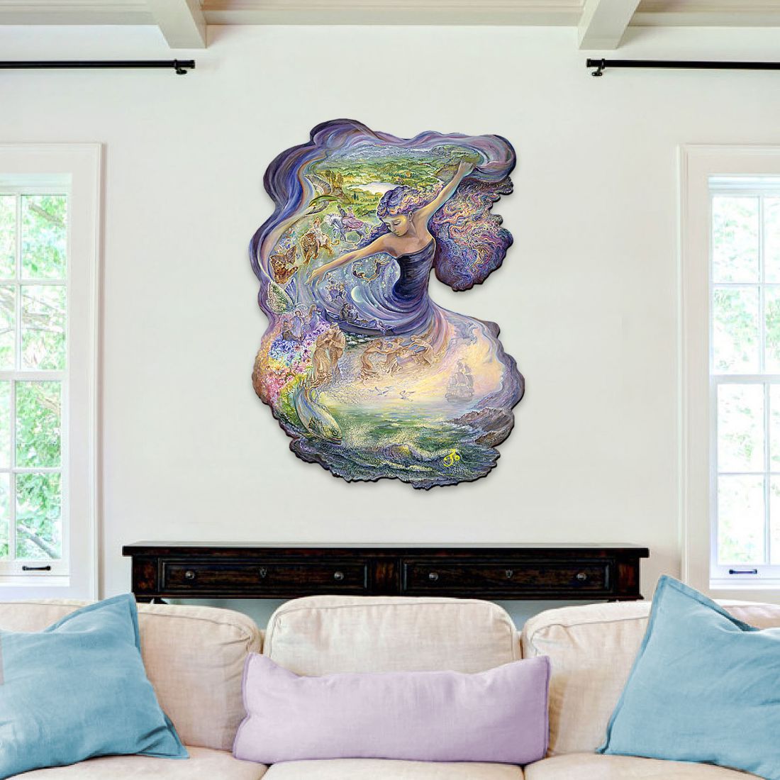 Dance of Dreams Holiday Outdoor Yard Sign by Josephine Wall - Christmas Decor - 845618F-JW