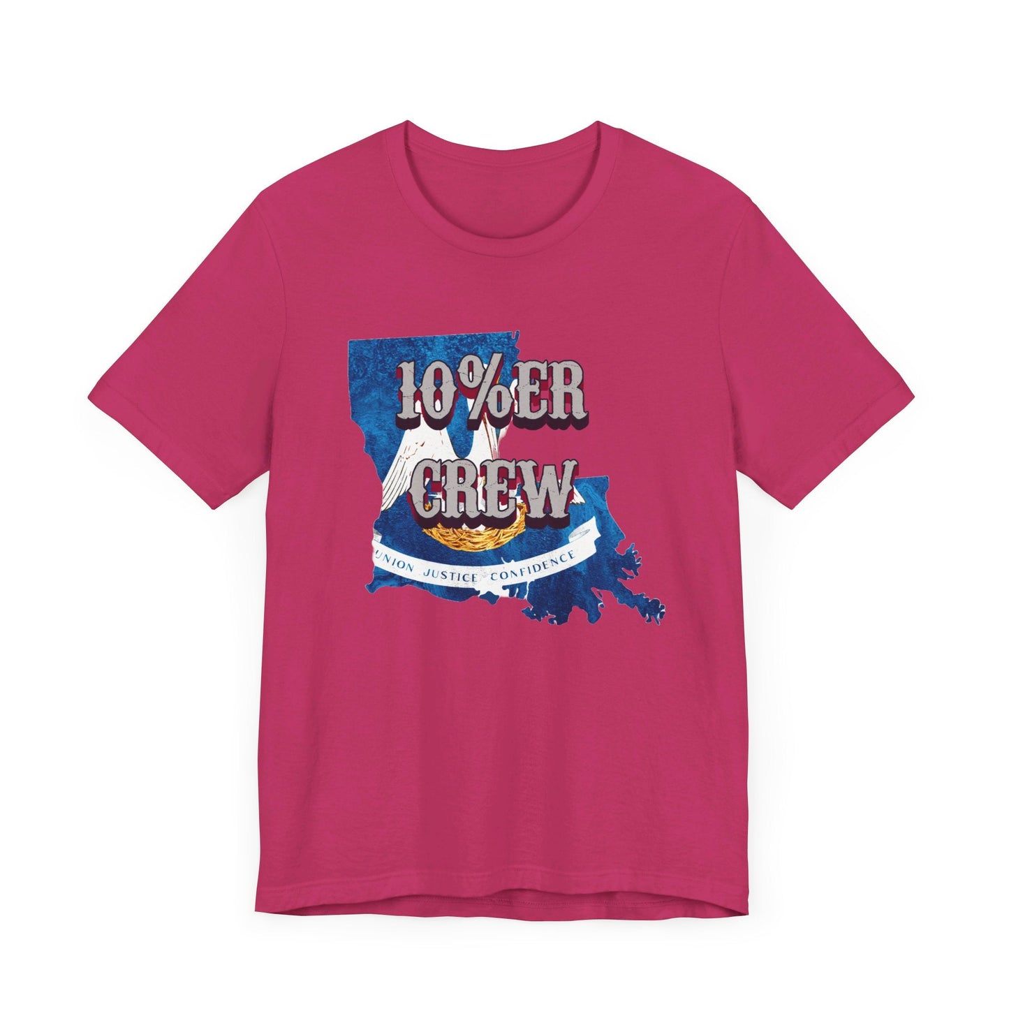 Walton & Johnson: 10%er Crew Louisiana Tee - 4LibertyShop.com