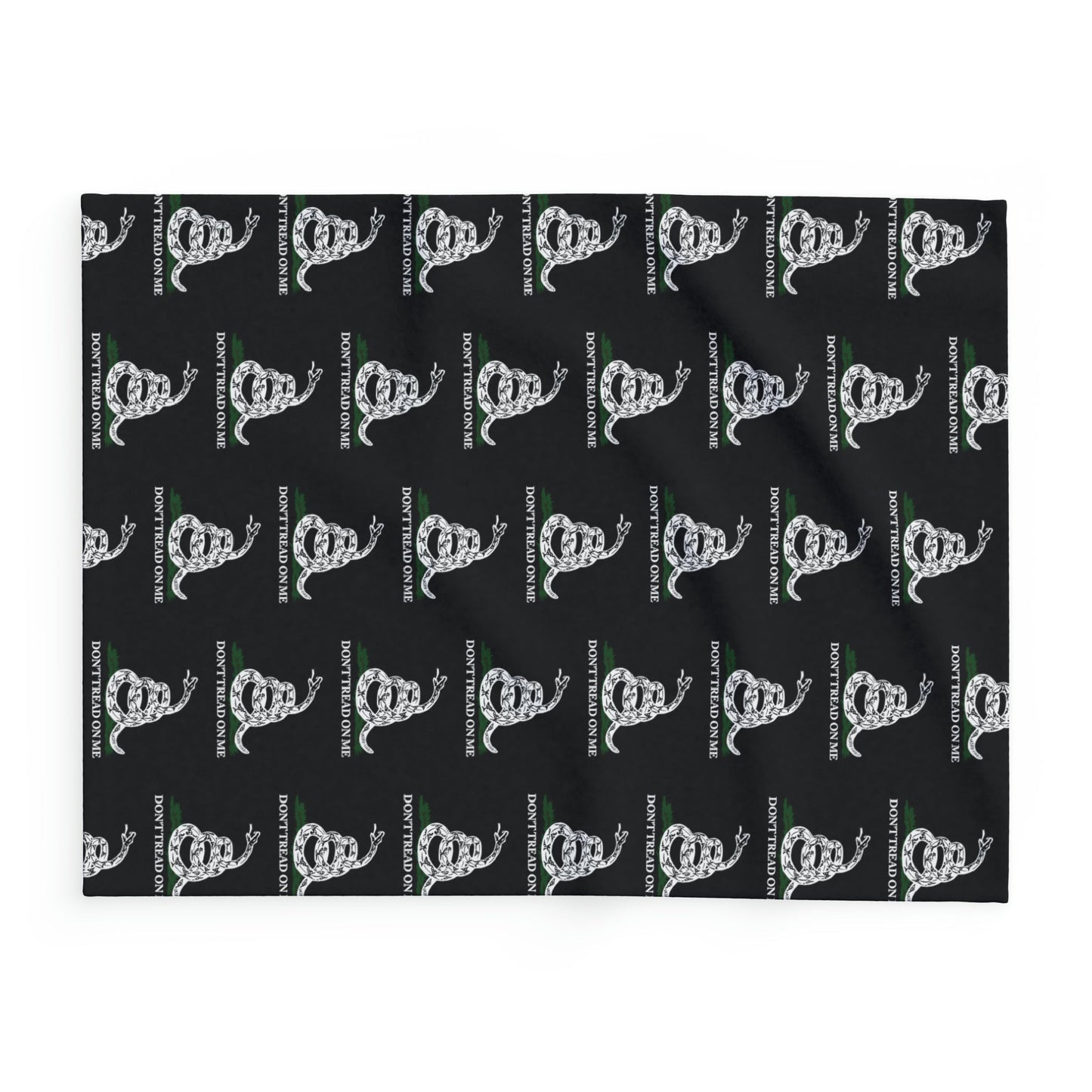 Don't Tread on Me Gadsden Snake Arctic Fleece Blanket
