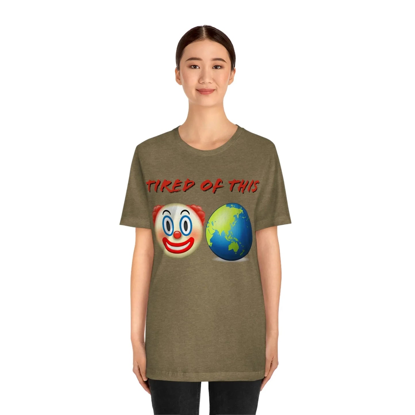 Tired Of This Clown World Emoji T-Shirt