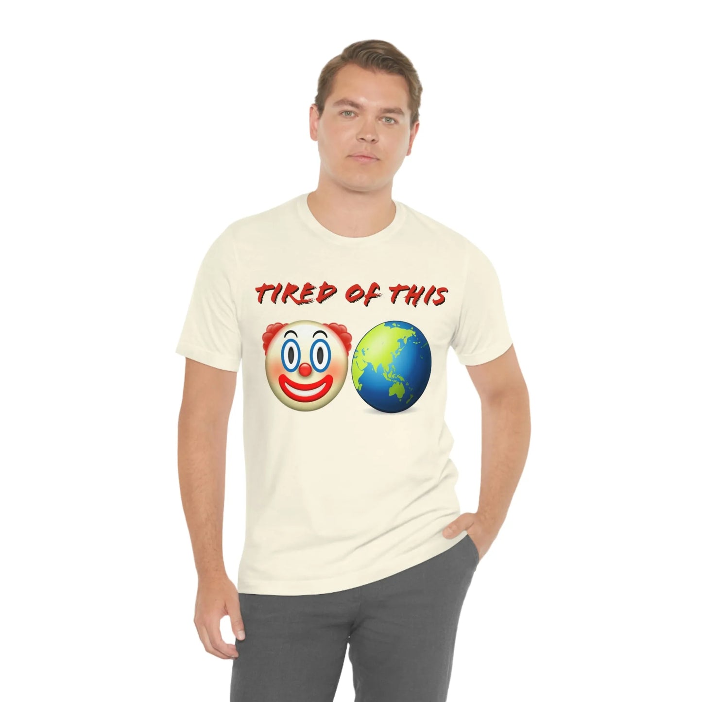 Tired Of This Clown World Emoji T-Shirt
