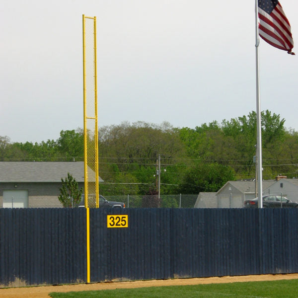 Heavy Duty Baseball Foul Poles - Heavy Duty Powder Coated Steel