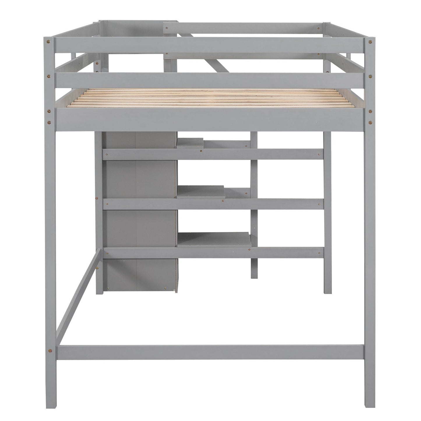 Loft Bed With Built In Storage Wardrobe And Staircase