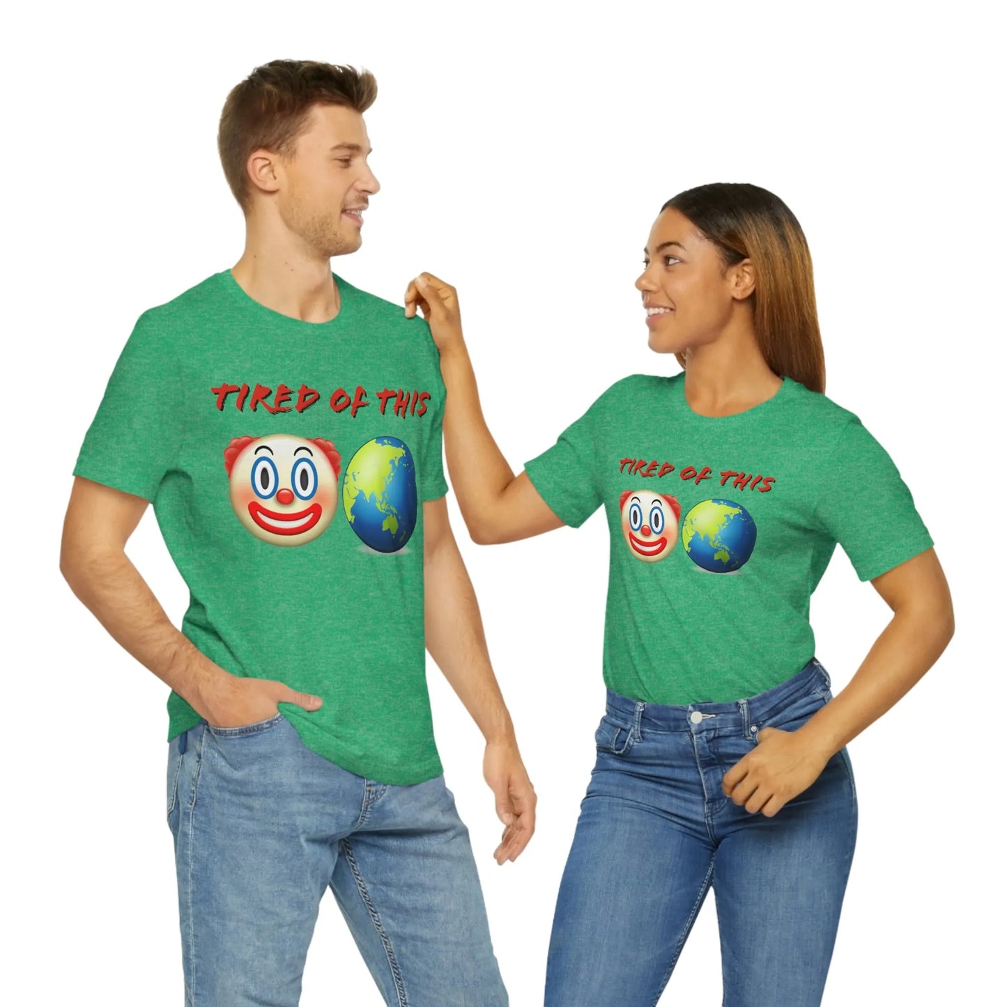 Tired Of This Clown World Emoji T-Shirt