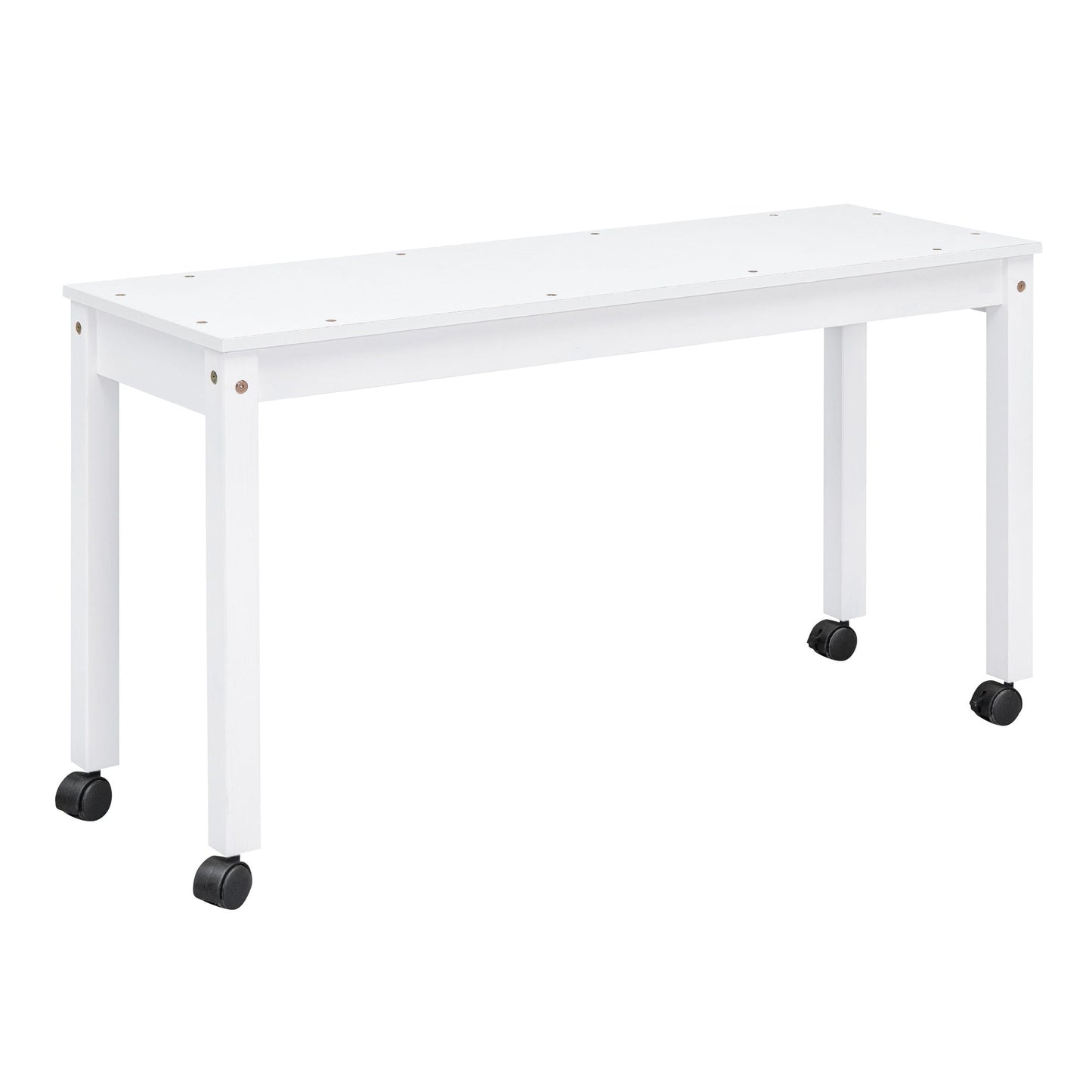 Loft Bed With Retractable Writing Desk And 4 Drawers, With Lateral Portable Desk And Shelves