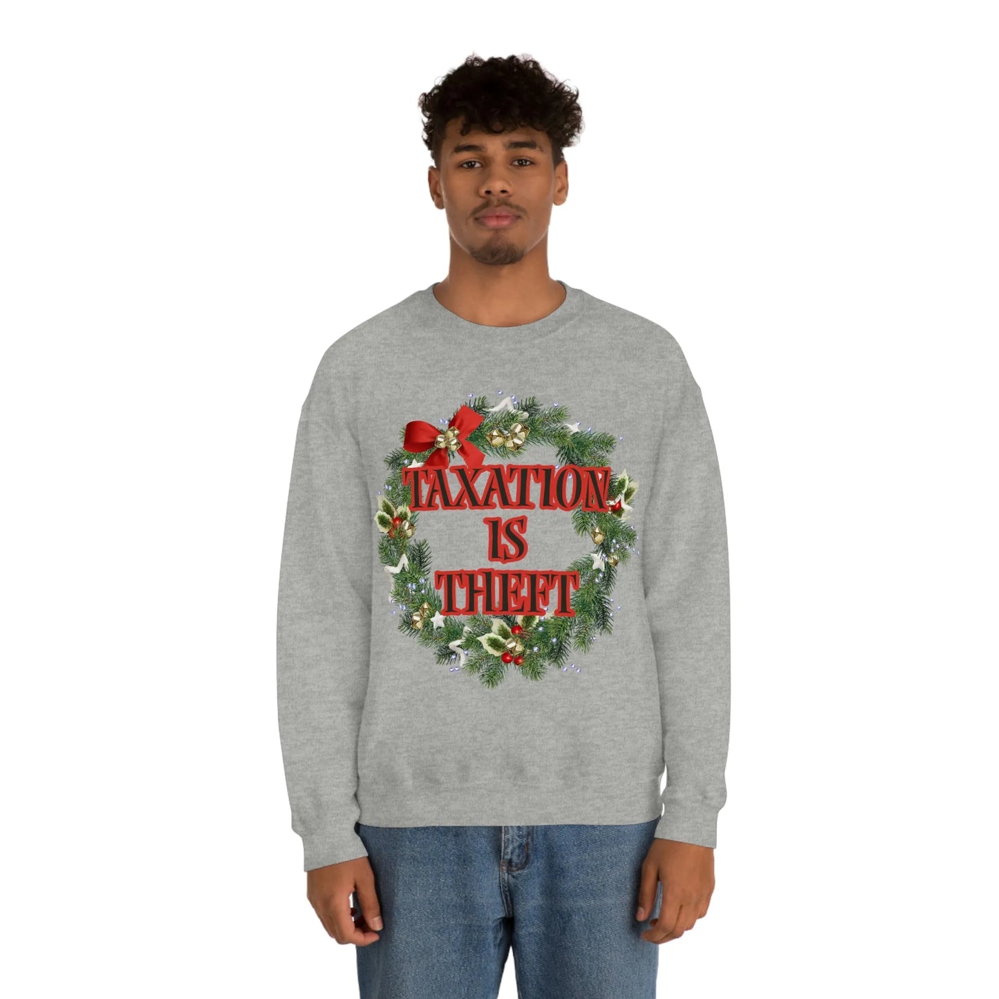 Taxation is Theft Unisex Crewneck Sweatshirt - 4LibertyShop.com