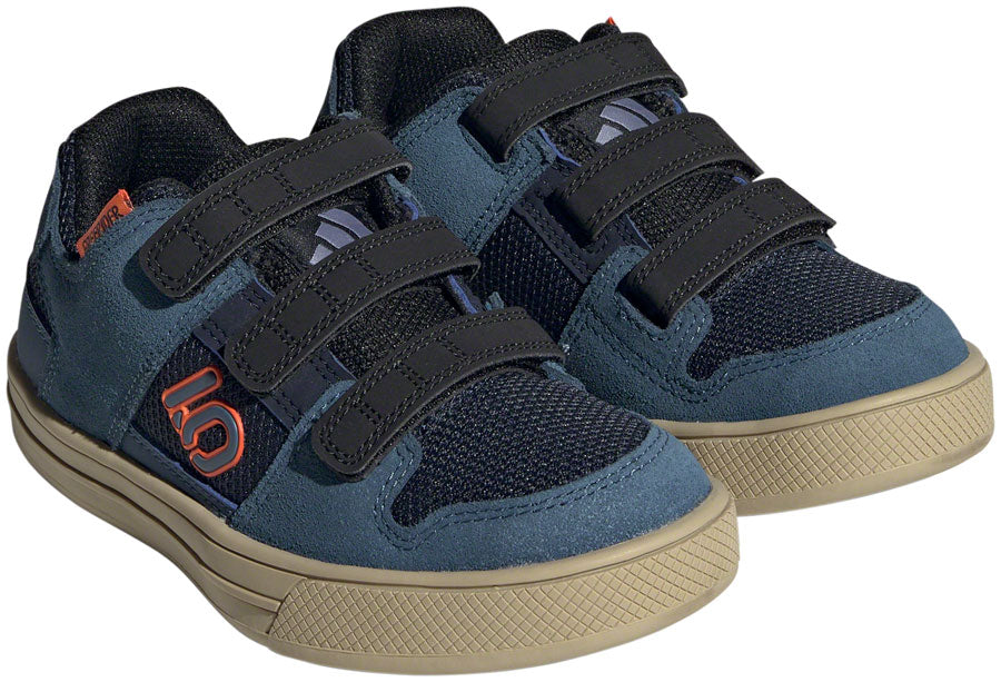Five Ten Freerider Kid's VCS Flat Shoes - Youth Legend Ink/Wonder Steel/Impact Orange 1.5K