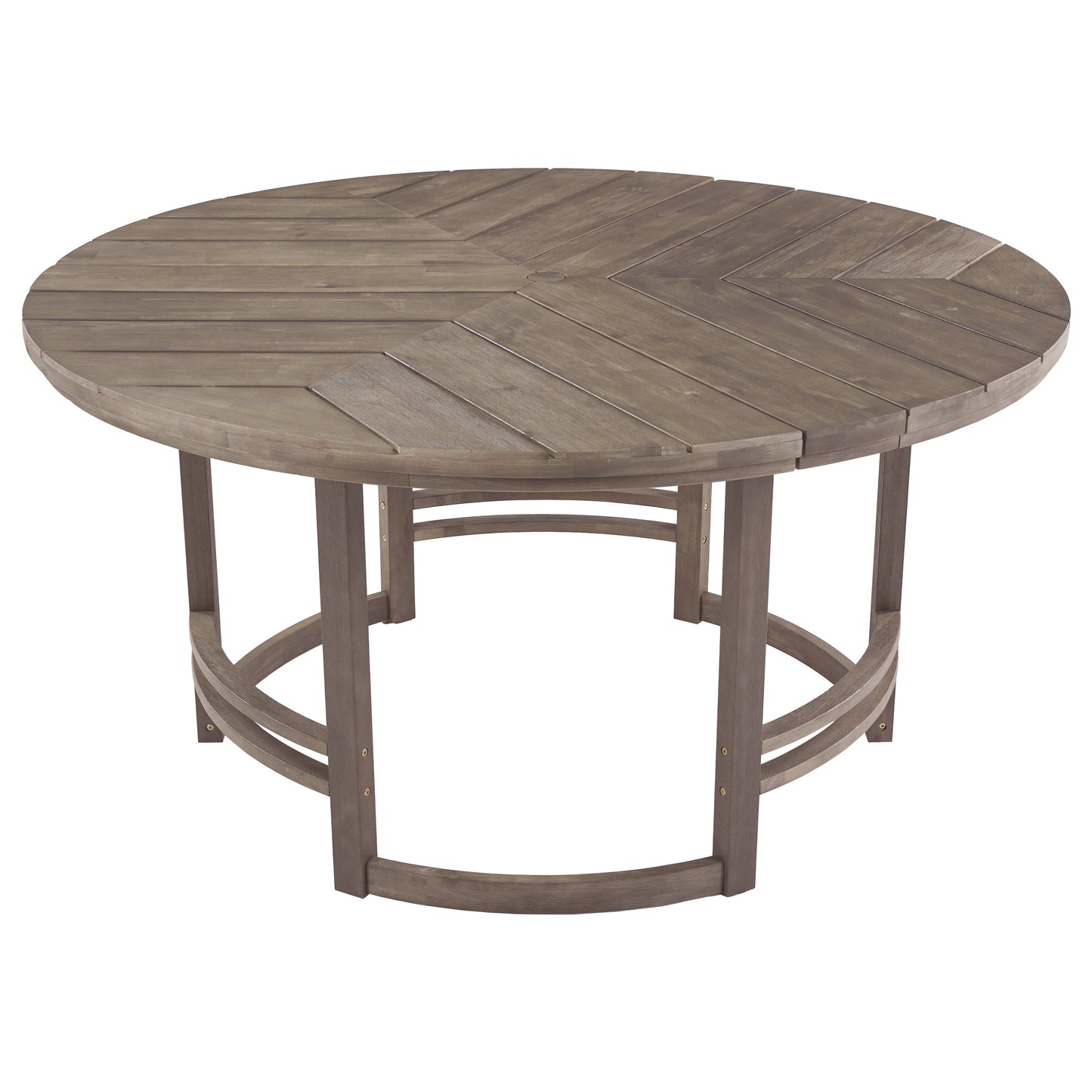Outdoor Dining Set 5-Piece Patio Table and Chairs with Umbrella Hole