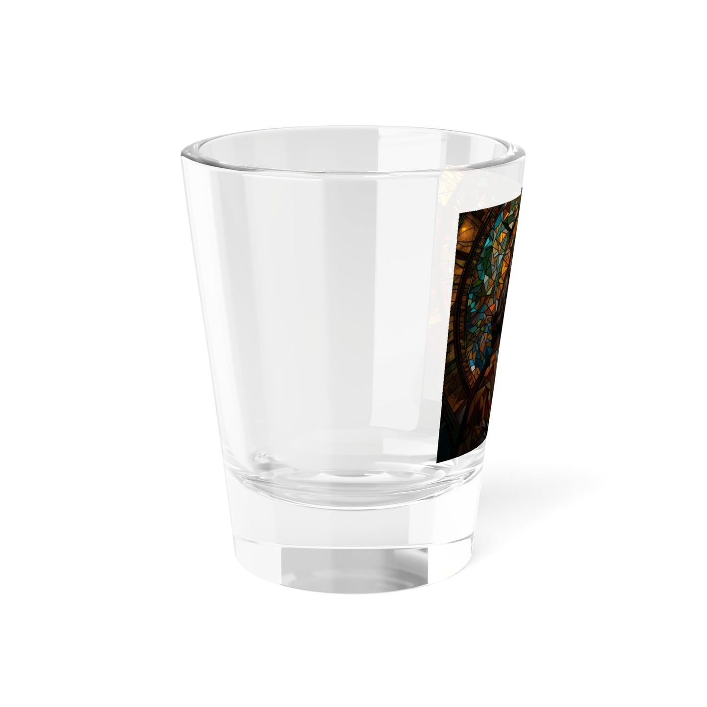 Benjamin Franklin Stained Glass Shot Glass, 1.5oz - 4LibertyShop.com