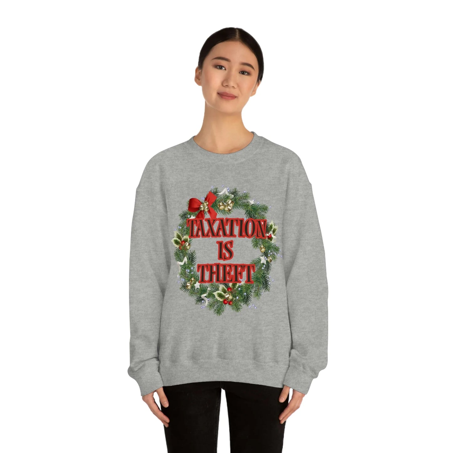 Taxation is Theft Unisex Crewneck Sweatshirt - 4LibertyShop.com