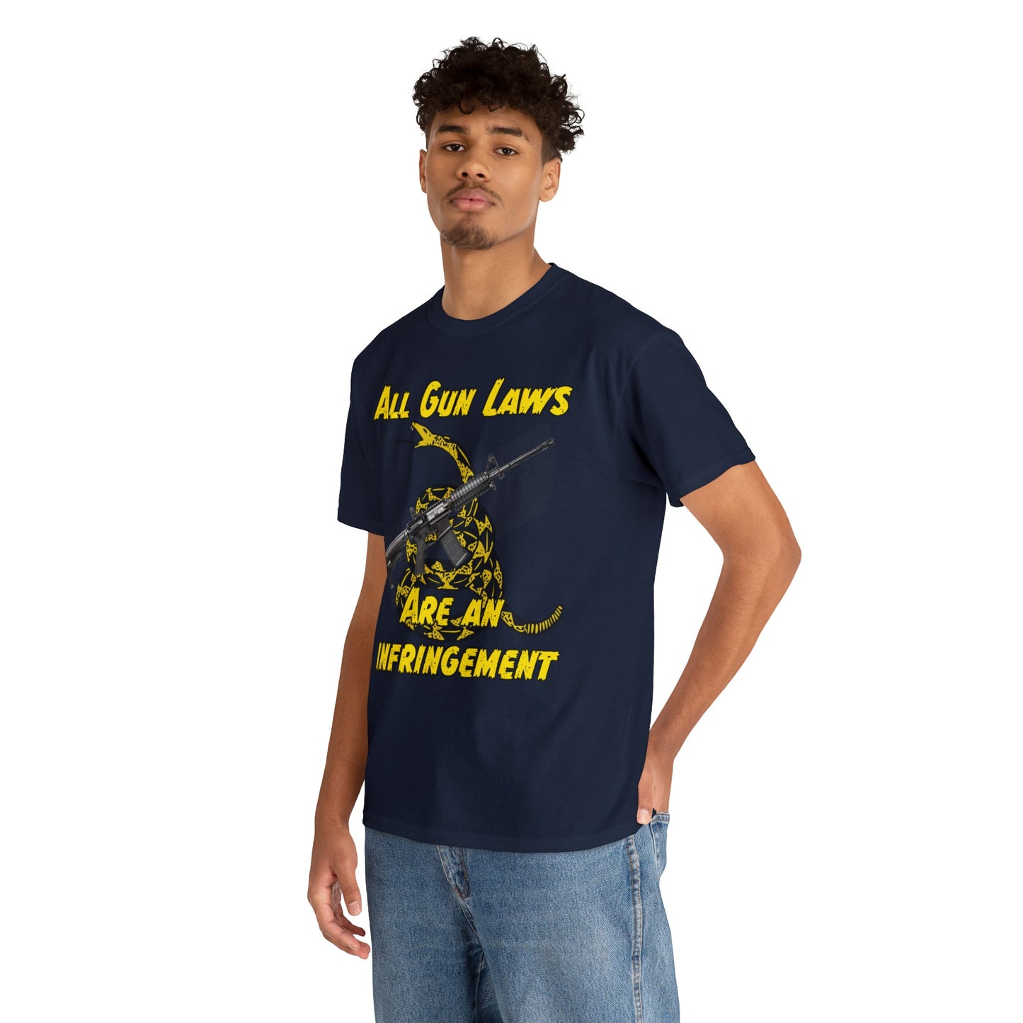 All Gun Laws Are Infringements AR15 Gadsden T-Shirt