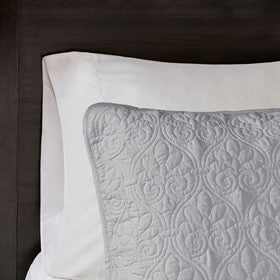 Reversible Quilt Set Grey Full/Queen