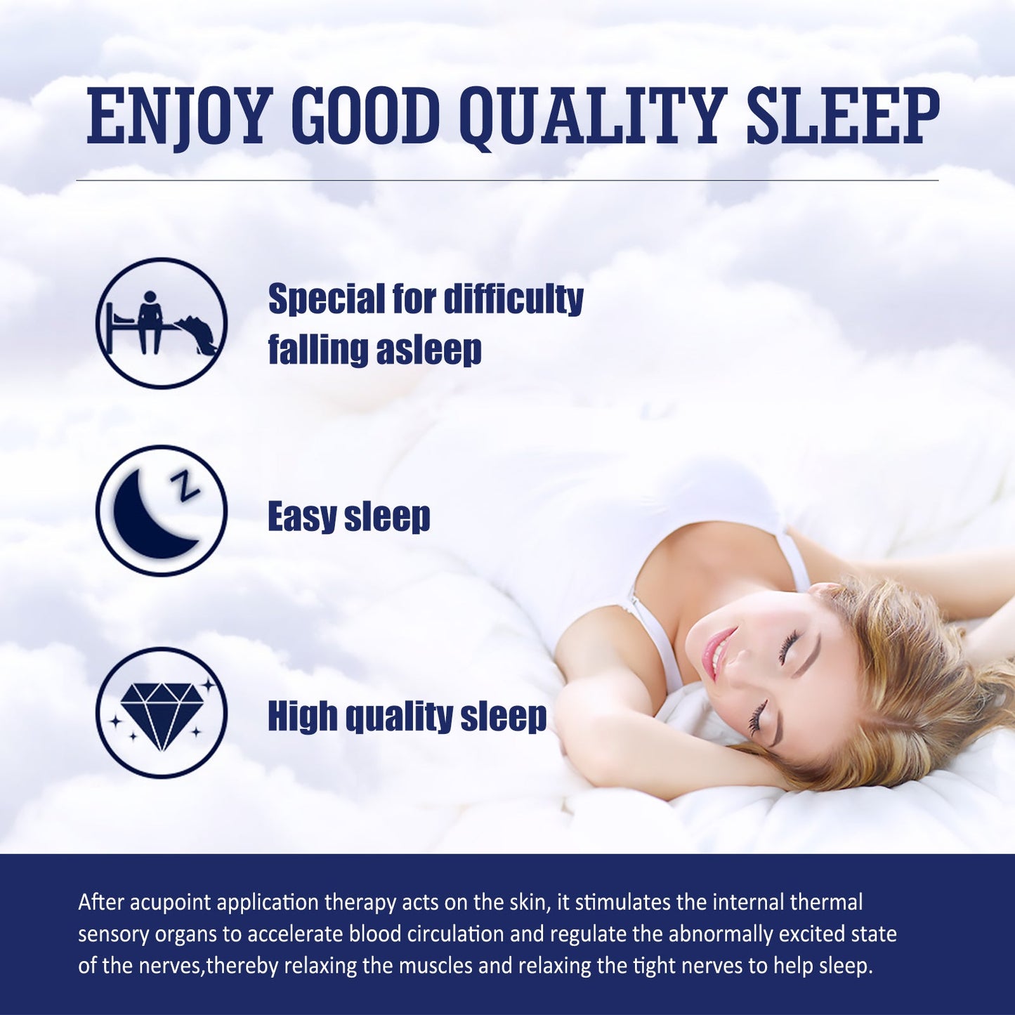 Sleep Aid Patch, Body Relief Staying Up Late To Improve Sleep Decompression Acupoint Health Care Patch