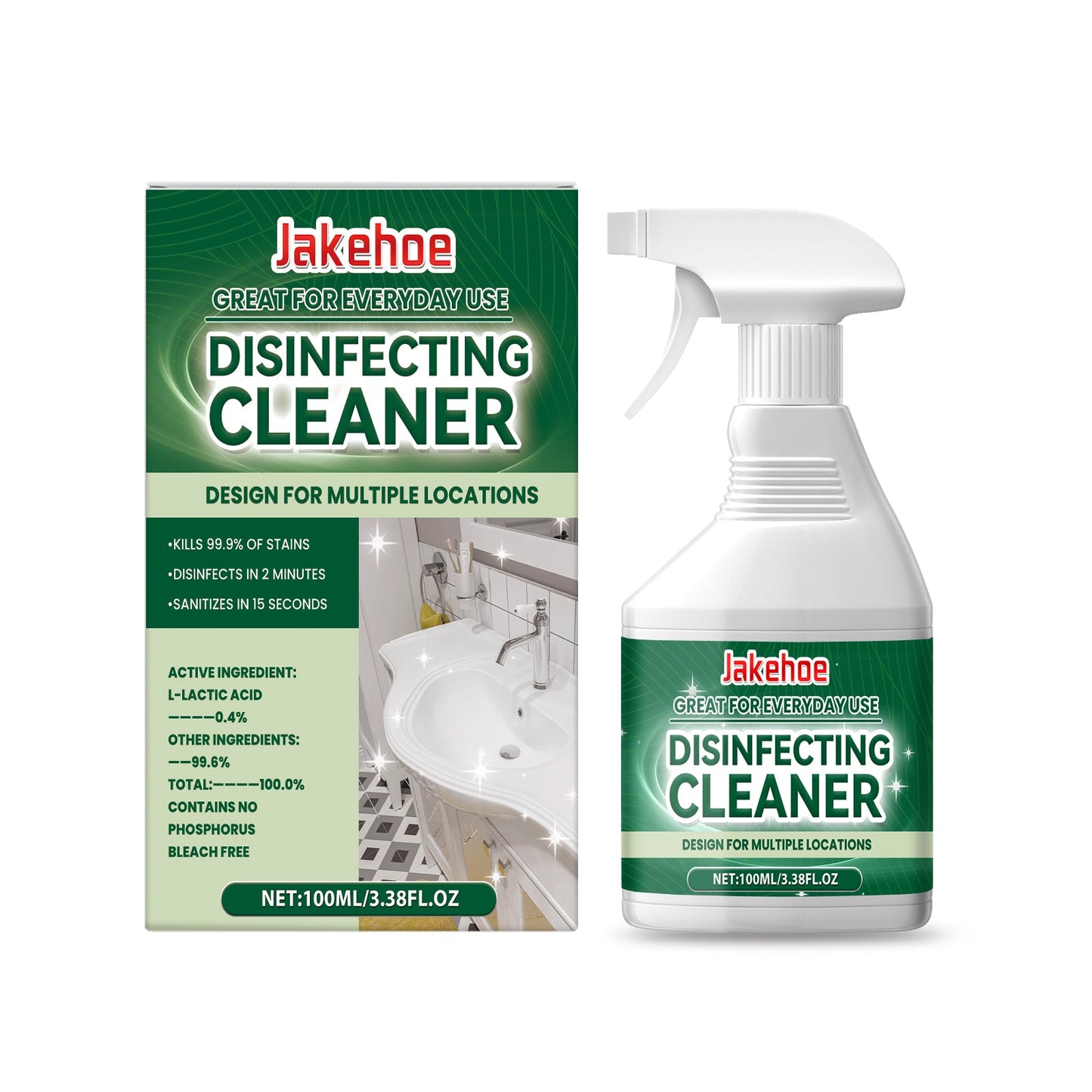 Multi-Purpose Cleaner The Bathroom Kitchen Living Room Oil Scale Luster Clean Disposable Cleaning Fluid