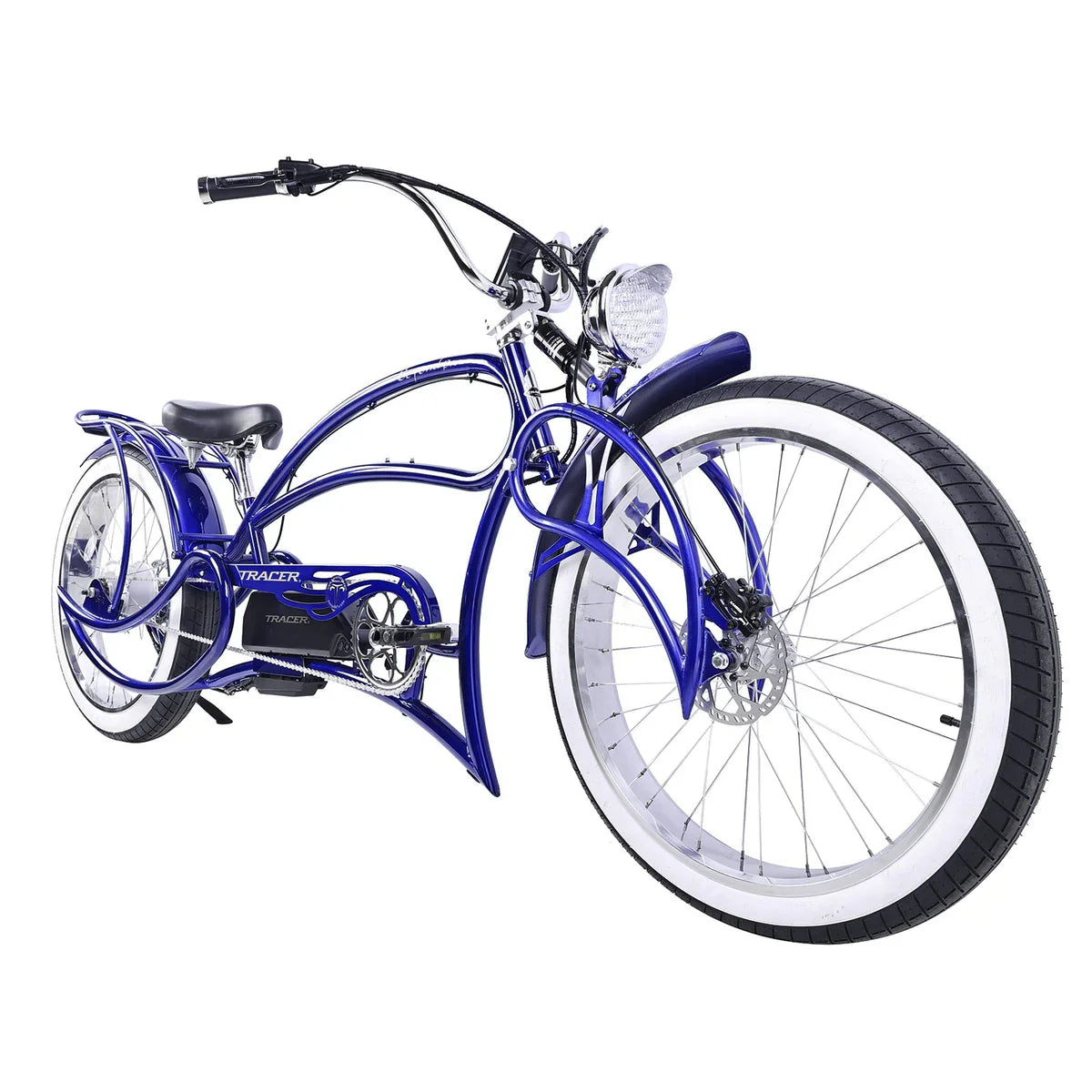 Tracer Beyond Pro 800W 26" Classic Stretch Chopper EBike