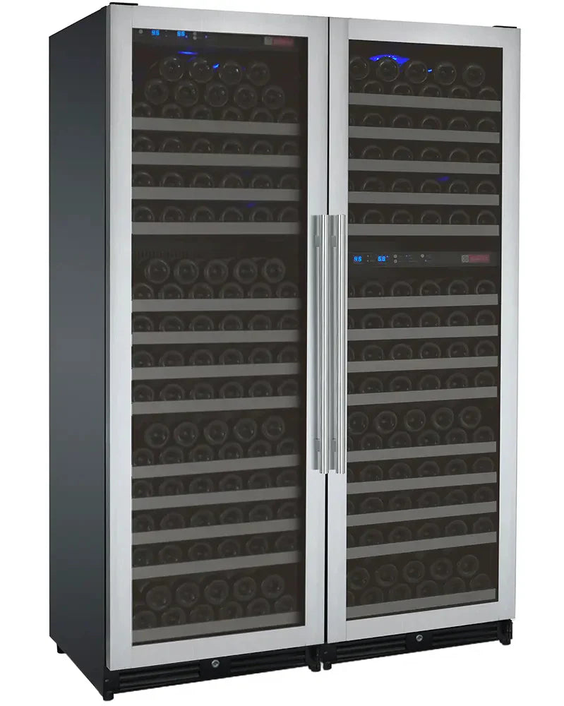 Allavino 47" Wide FlexCount II Tru-Vino Stainless Steel Side-by-Side Wine Refrigerator
