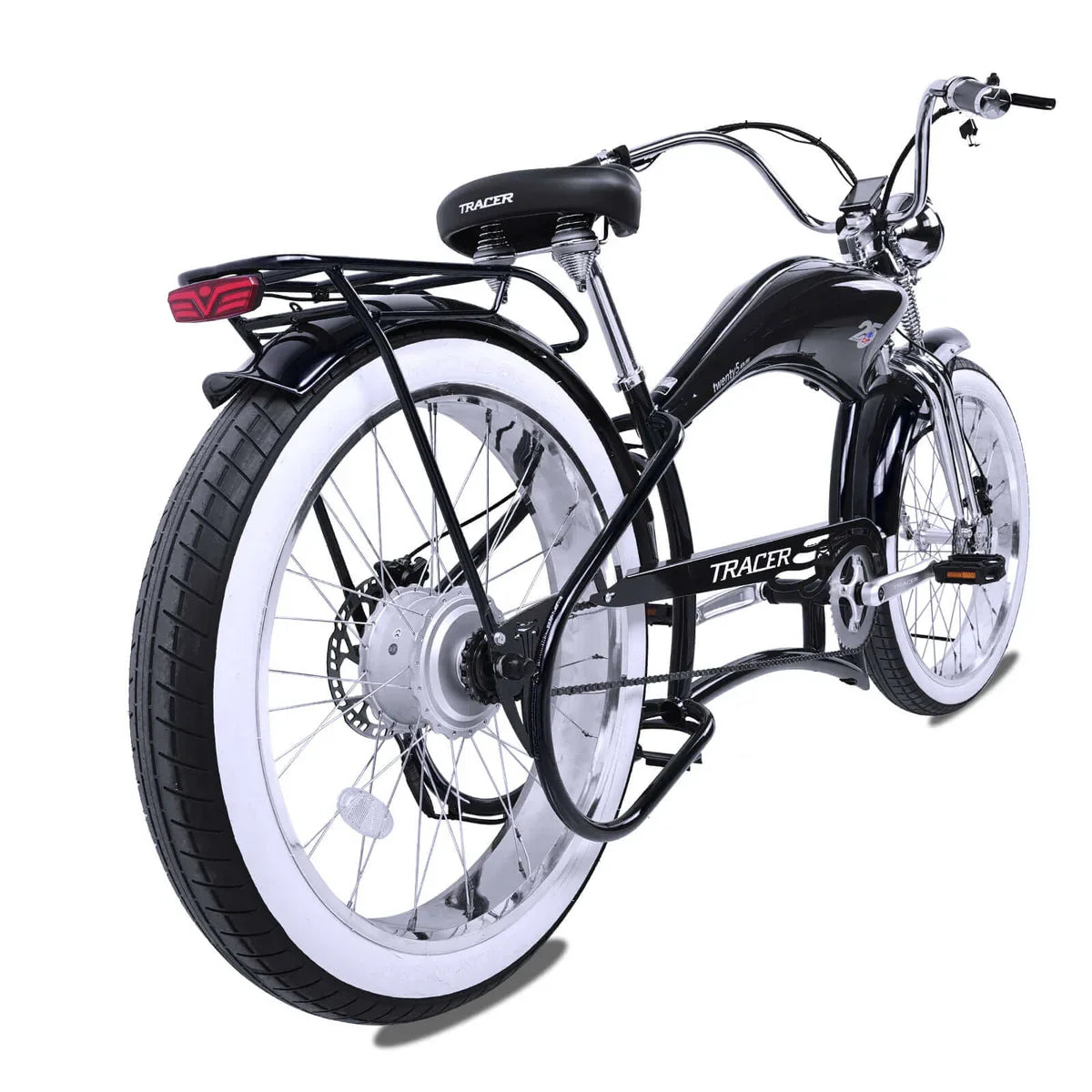 Tracer Twenty5 800W Chopper Stretch Cruiser Ebike