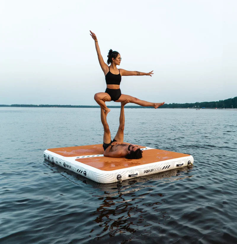 Pop Board Co POPup Dock 8' x 7' - Inflatable Dock Platform