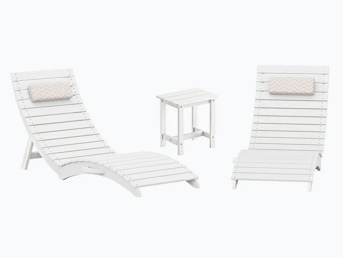 AquaCurve™ AquaWave Pre-Assembled Folding Pool Lounge Chair for Tanning Ledge