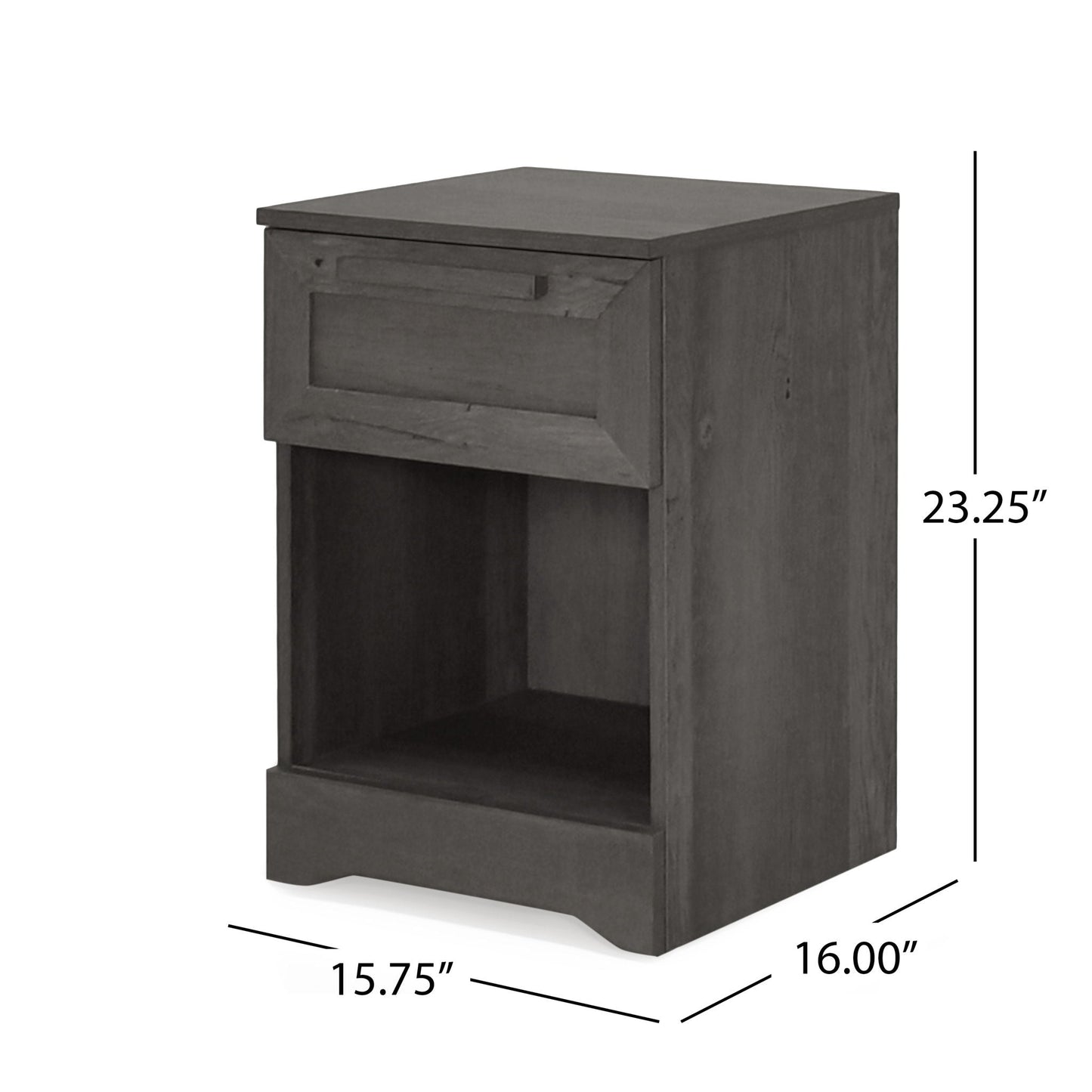 Broxon Rustic Drawer Nightstand