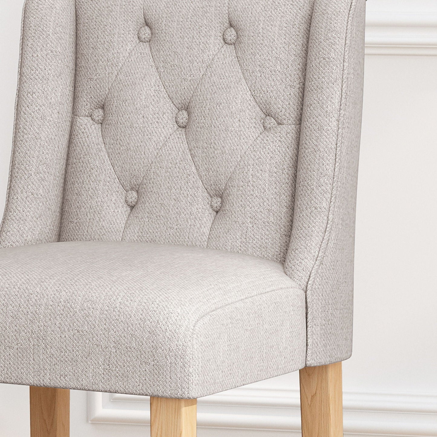Vienna Contemporary Fabric Tufted & Wingback Counter Stools (Set of 2)