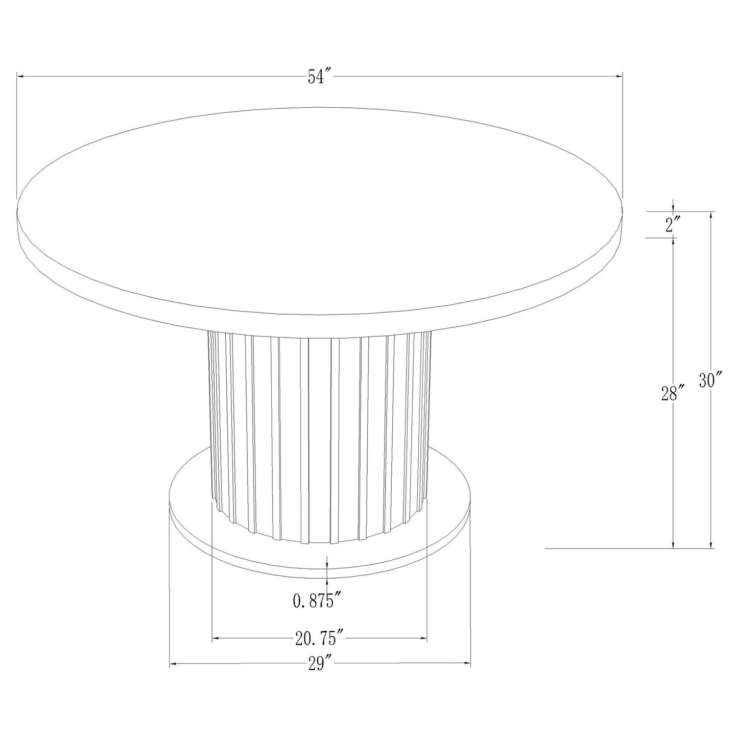 Sherry - Round Dining Table - Rustic